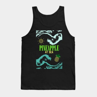 pineapple at sea full wave tshirt Tank Top